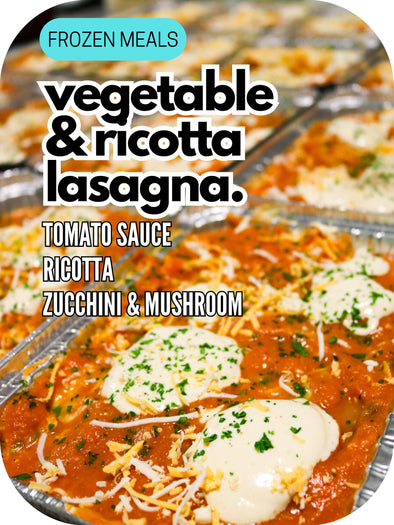 SIGP Frozen Meals: Vegetable & Ricotta Lasagna