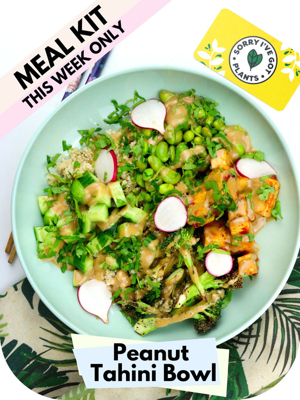 Peanut Tahini Tofu Bowl