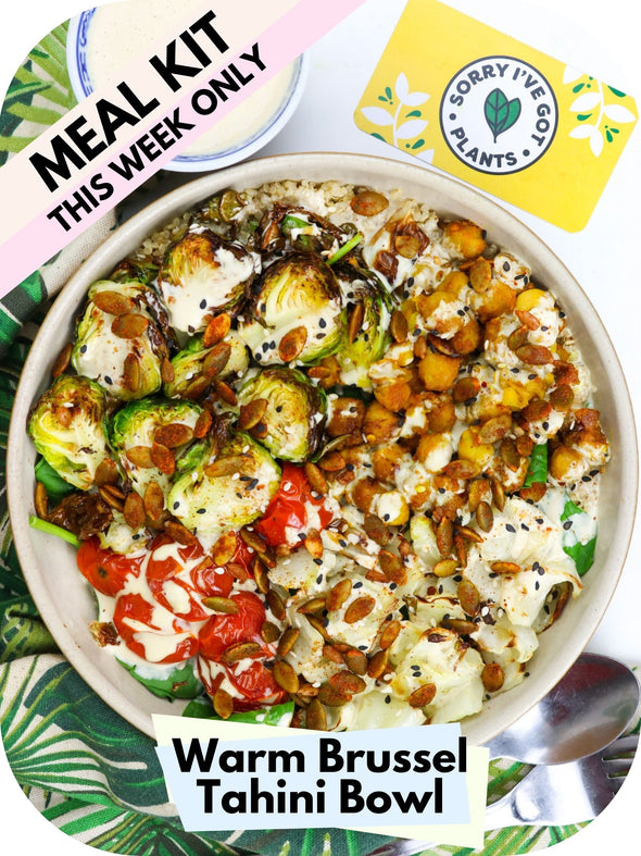 Warm Brussel Tahini Bowl