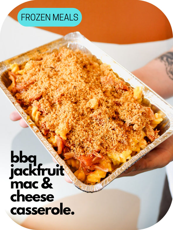 SIGP Frozen Meals: BBQ Jackfruit Mac & Cheese Casserole