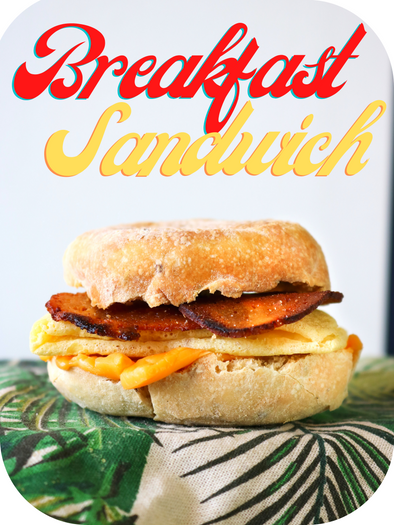 SIGP Breakfast - Bacon Cheese & Egg Breakfast Sandwiches (4)